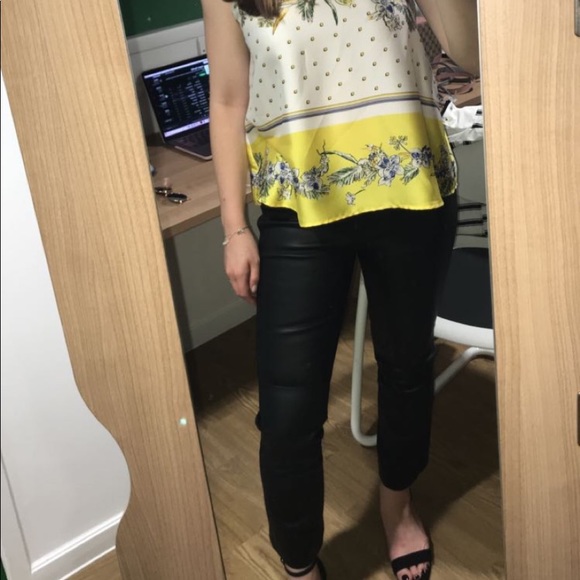 Theory Pants - Theory Black Leather Pants size 4